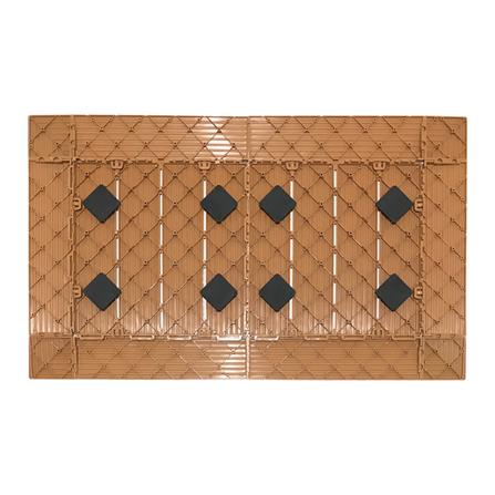 แผ่นกันลื่น ME LIVING SHUTTER 45x75 ซม. สีน้ำตาลอ่อน_1