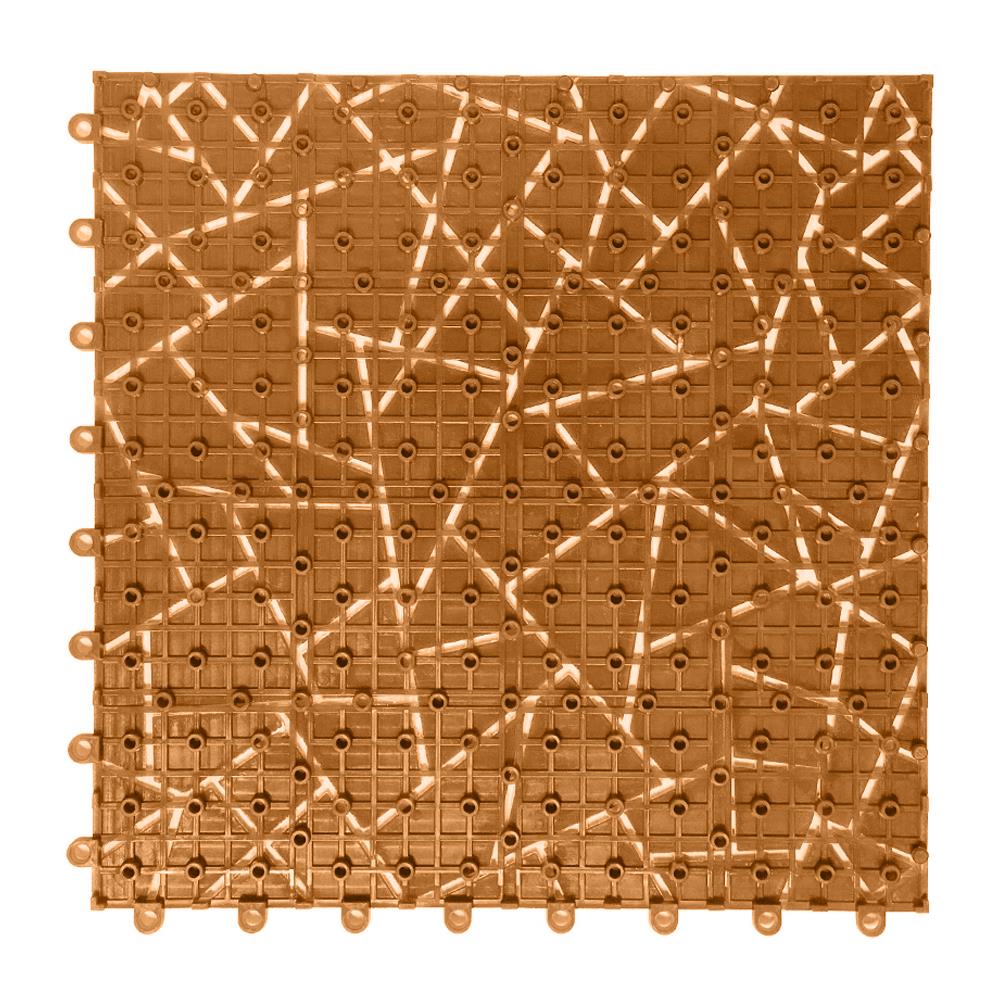 แผ่นกันลื่น ME LIVING DIAMOND 27.5X27.5 ซม. สีน้ำตาลอ่อน