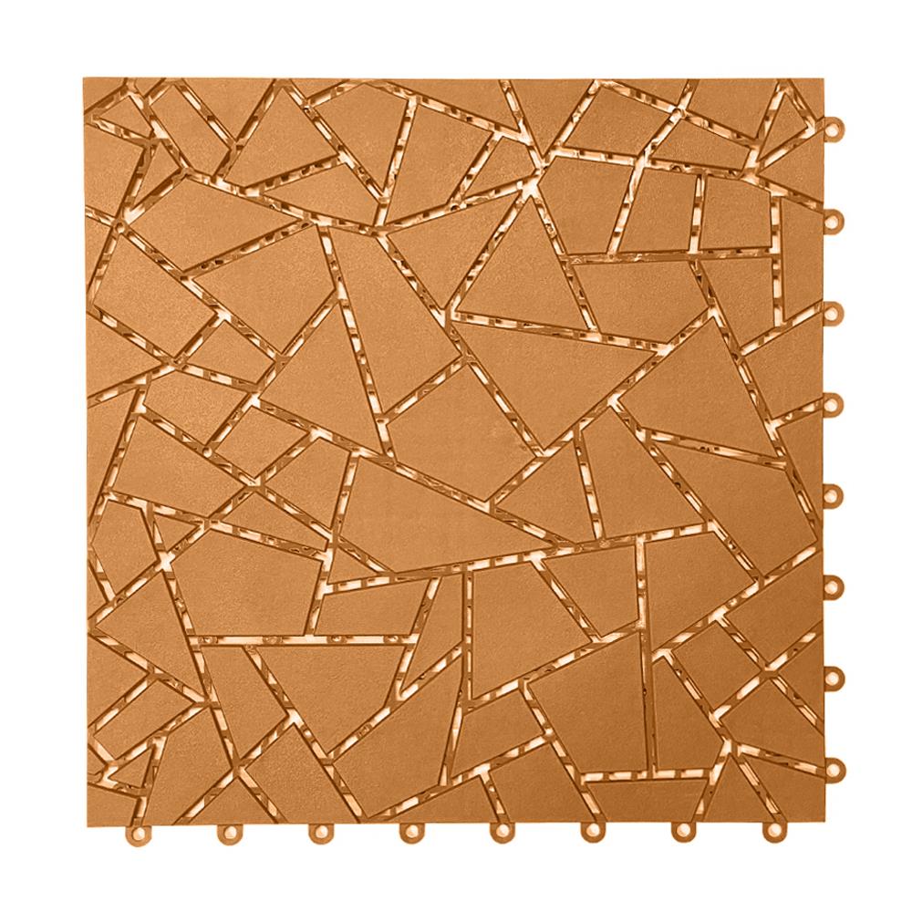 แผ่นกันลื่น ME LIVING DIAMOND 27.5X27.5 ซม. สีน้ำตาลอ่อน