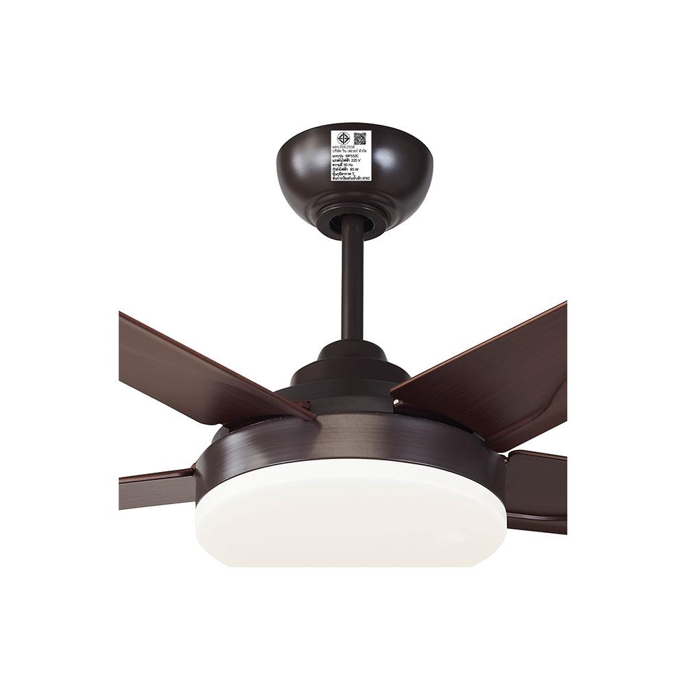 พัดลมโคมไฟ WINFAVOUR TC48 WF552C 52 นิ้ว สีน้ำตาล 1 หัว