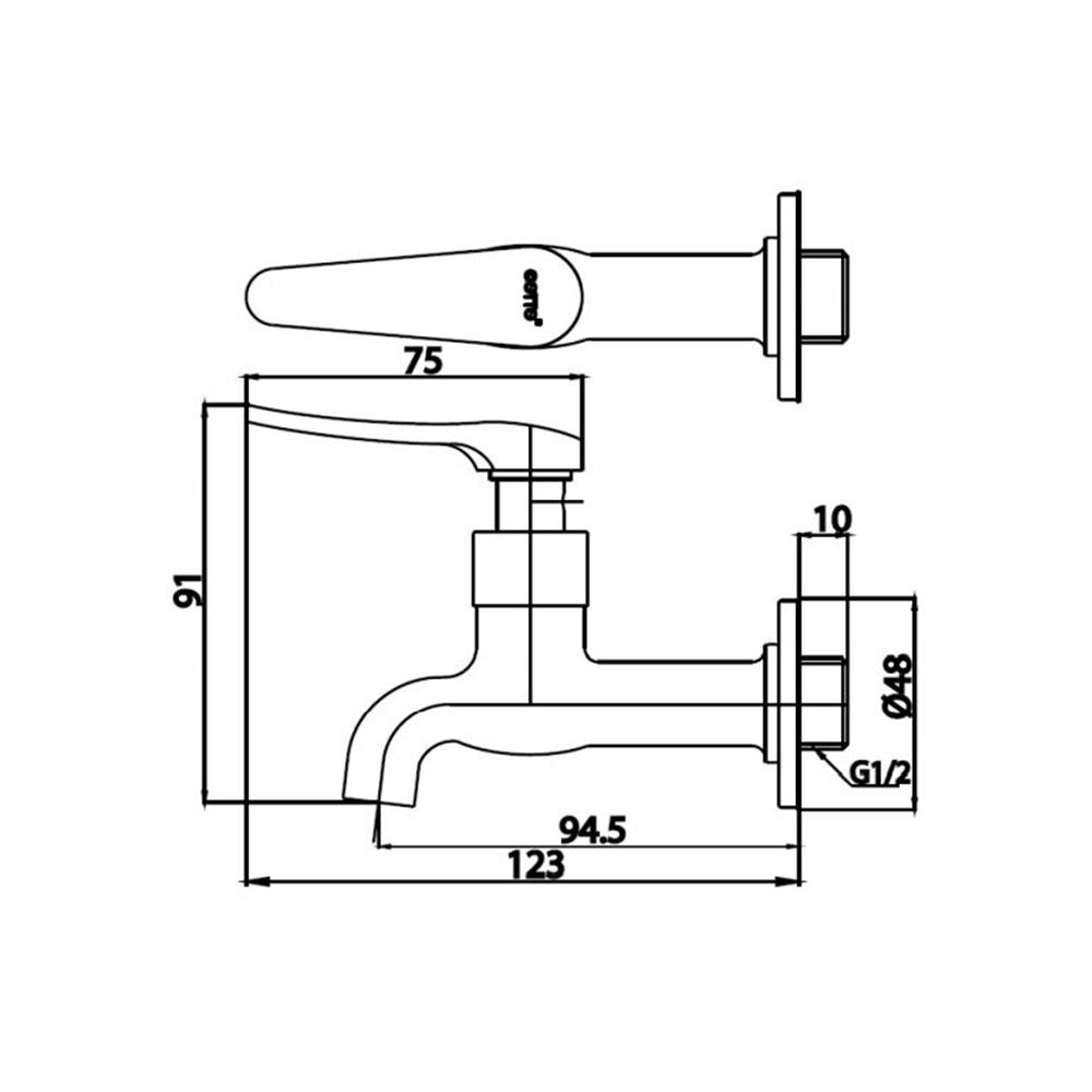 ก๊อกล้างพื้น COTTO CT1252(HM)