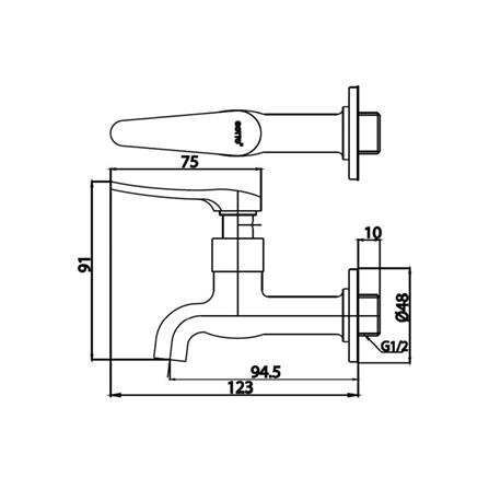 ก๊อกล้างพื้น COTTO CT1252(HM)_1