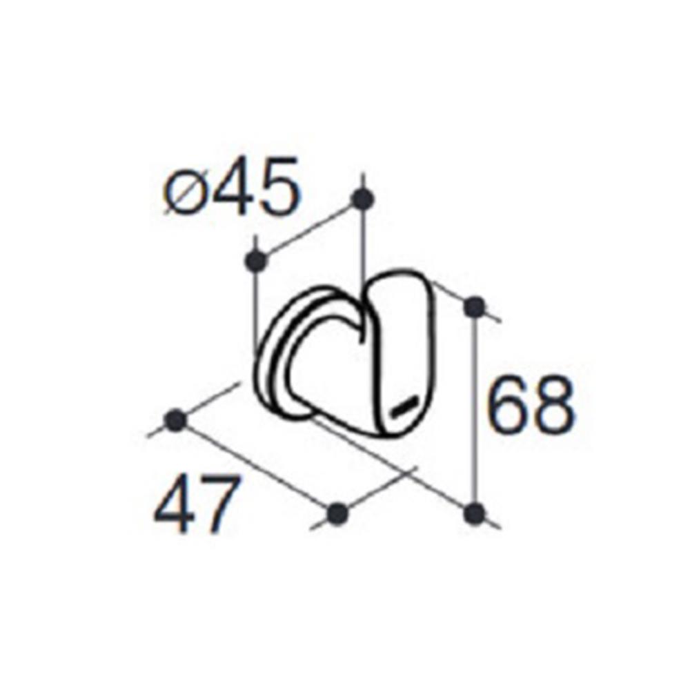 ขอแขวนผ้า KOHLER K-97499X-CP สีโครเมียม
