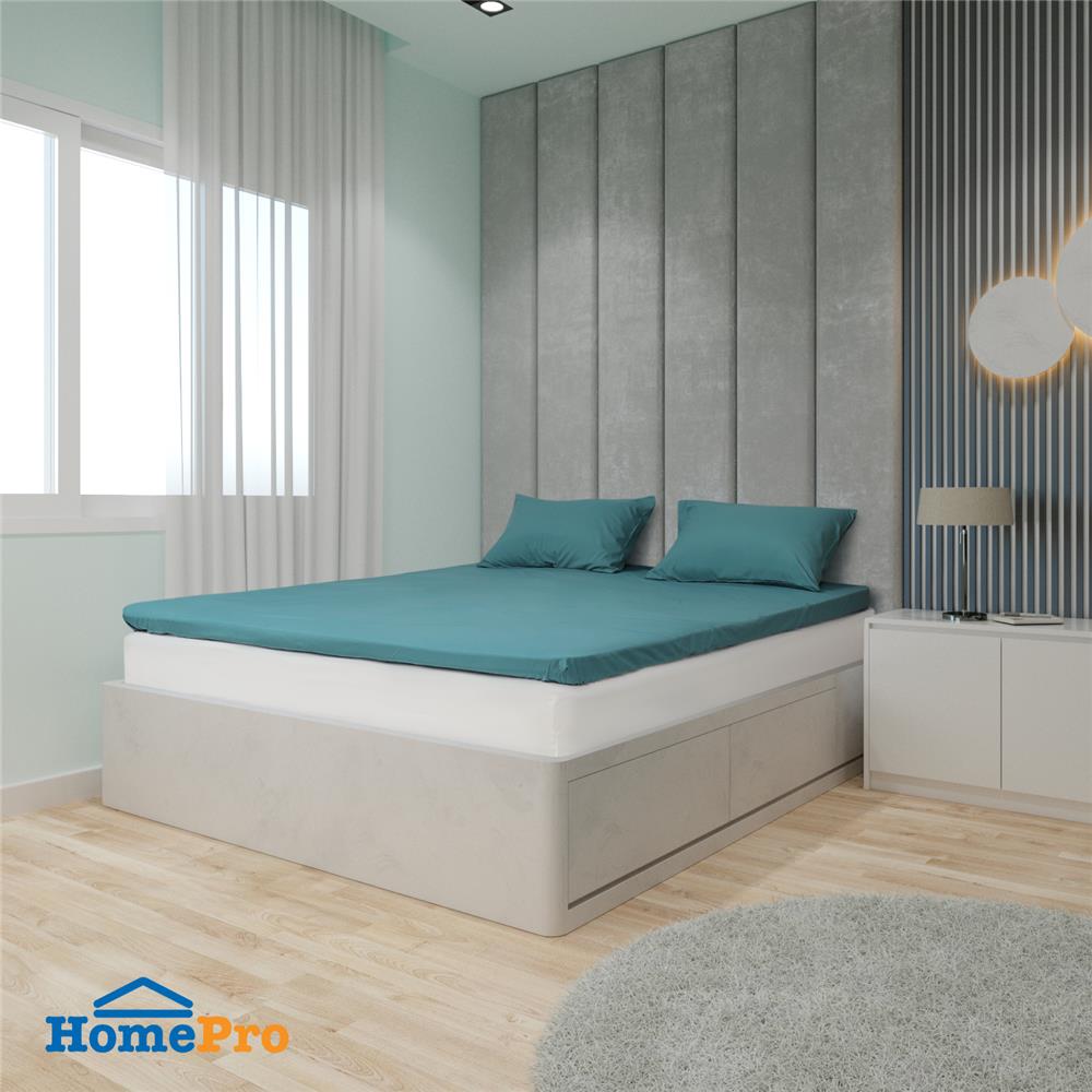 ชุดผ้าปู TOPPER 6 ฟุต 3 ชิ้น HOME LIVING STYLE LISA สีเขียว_0