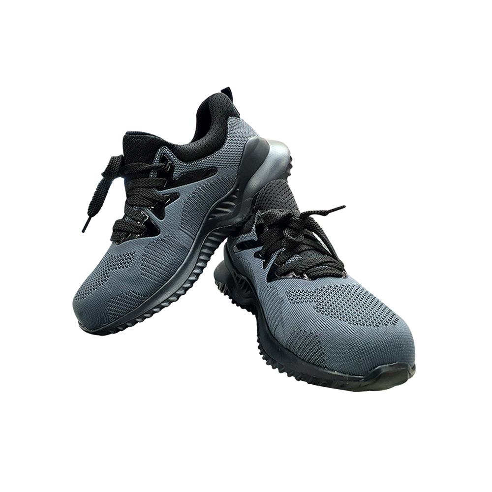 รองเท้านิรภัยผ้า พื้นยาง DEXZON LJ-20680 เบอร์ 40 สีเทา