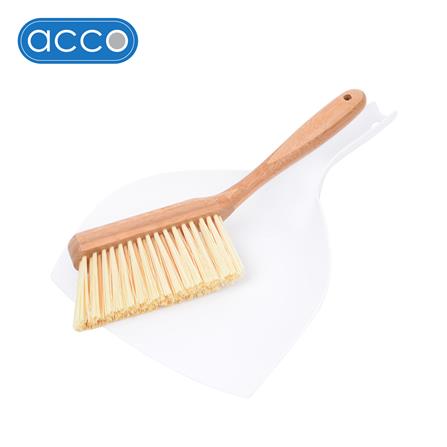 ชุดแปรงปัดพร้อมที่โกยผงด้ามสั้น ACCO MOKU 14 นิ้ว สีขาว_0