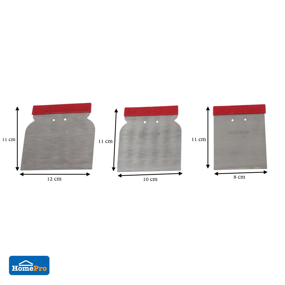 เกรียงโป๊วสี MATALL 3 ชิ้น/ชุด