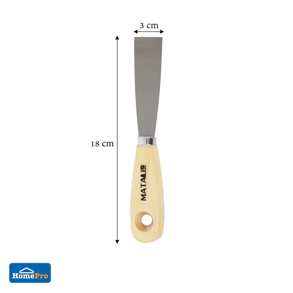 เกรียงโป๊วด้ามไม้ MATALL 1 นิ้ว