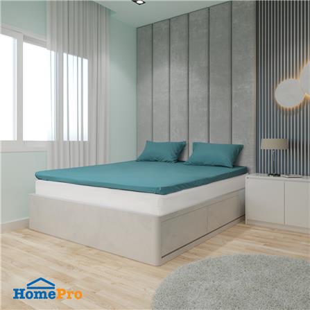 ชุดผ้าปู TOPPER 5 ฟุต 3 ชิ้น HOME LIVING STYLE LISA สีเขียว