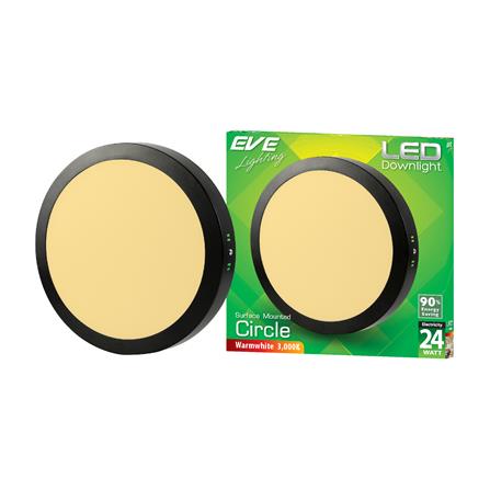ดาวน์ไลท์ LED EVE 584280 12 นิ้ว 24 วัตต์ WARM WHITE สีดำ_3