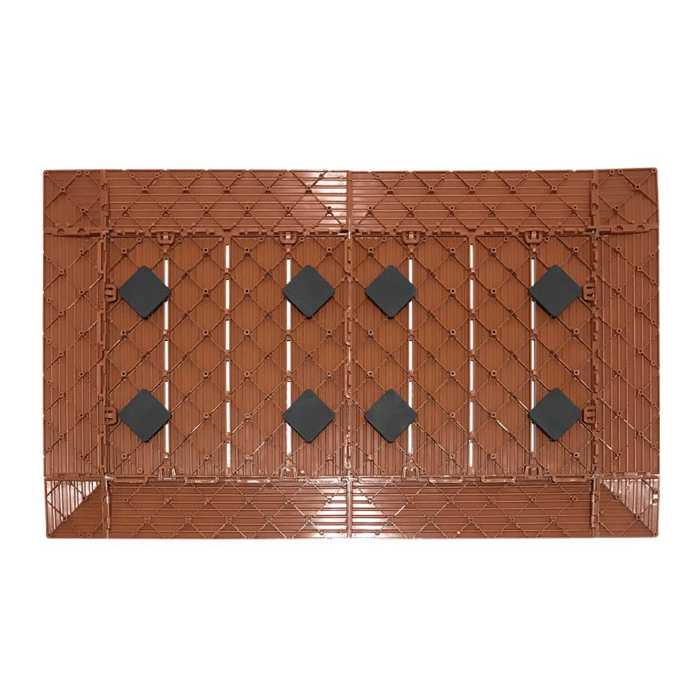 แผ่นกันลื่น HOME LIVING STYLE SHUTTER 45x75 ซม. สีน้ำตาลเข้ม