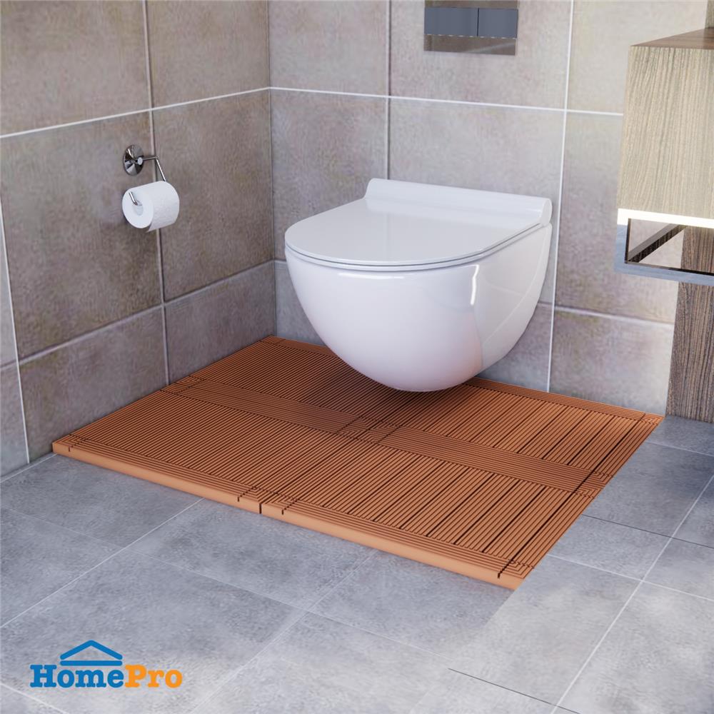 แผ่นกันลื่น HOME LIVING STYLE SHUTTER 45x75 ซม. สีน้ำตาลเข้ม