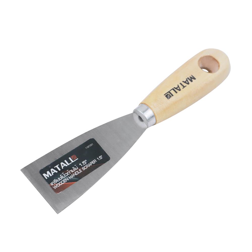 เกรียงโป๊วด้ามไม้ MATALL 1.5 นิ้ว