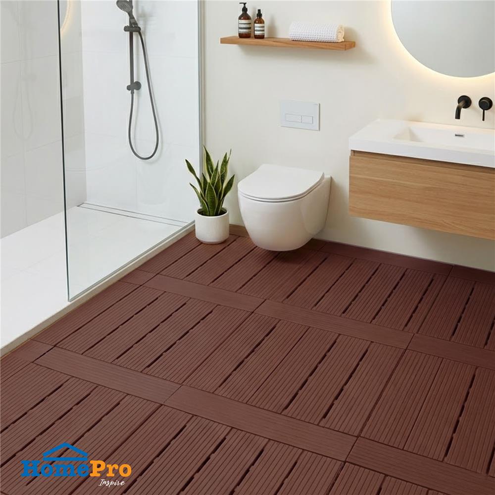 แผ่นกันลื่น HOME LIVING STYLE SHUTTER 45x75 ซม. สีโอ๊ค