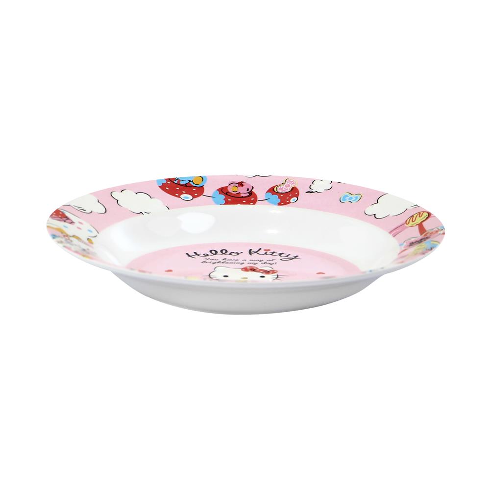 จานเมลามีนลึก 8 นิ้ว SUPERWARE KITTY MY DAY