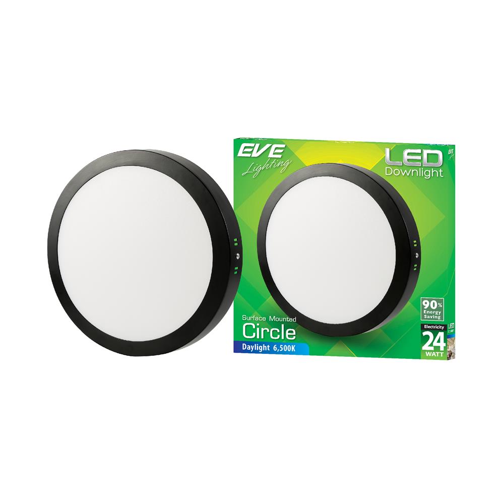 ดาวน์ไลท์ LED EVE 584273 12 นิ้ว 24 วัตต์ DAYLIGHT สีดำ