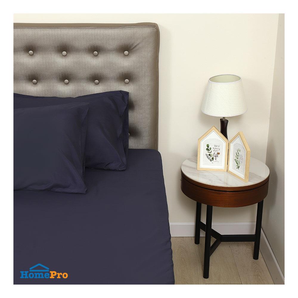 ชุดผ้าปู TOPPER 5 ฟุต 3 ชิ้น HOME LIVING STYLE LISA สีกรมท่า