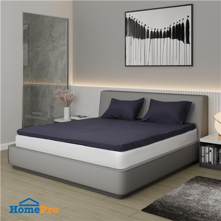 ชุดผ้าปู TOPPER 5 ฟุต 3 ชิ้น HOME LIVING STYLE LISA สีกรมท่า