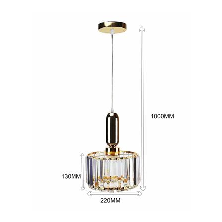 ไฟช่อ SUCCESS CD7544/1 สีทอง/ใส 1 หัว_5