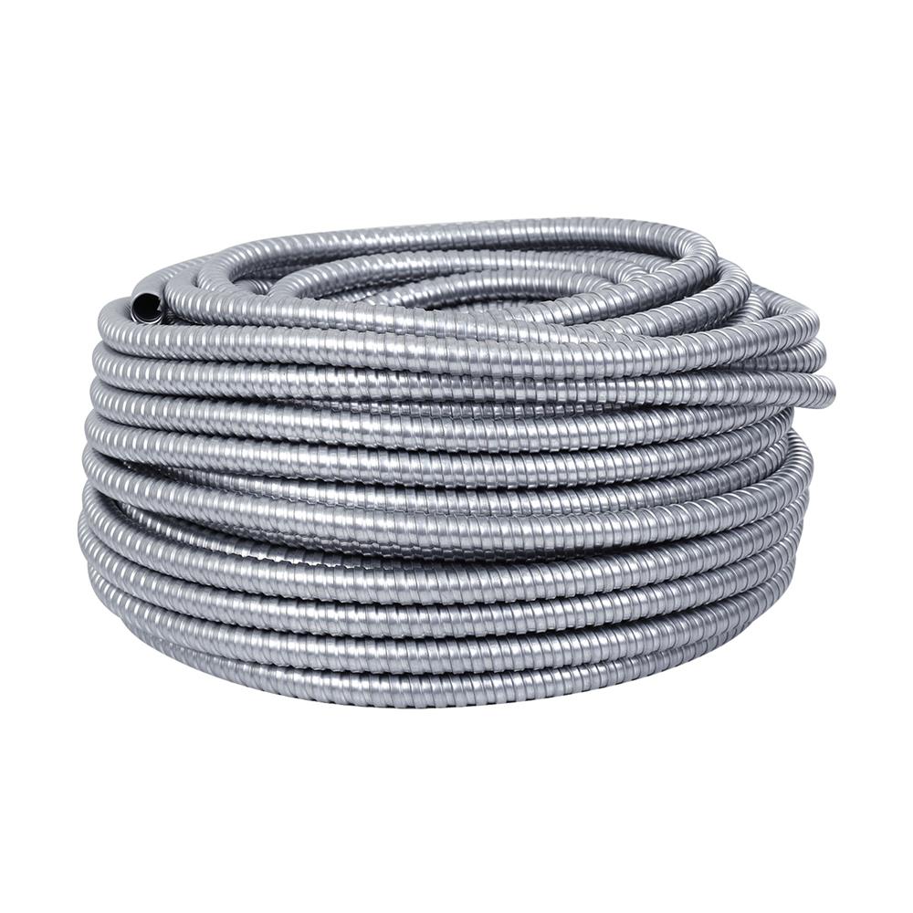 ท่ออ่อนเหล็ก ELECKTA 1/2 นิ้ว 50 ม. สีเงิน