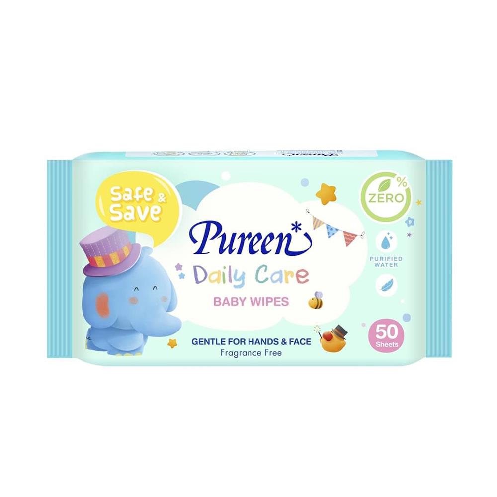 ทิชชู่เปียก PUREEN DAILY CARE 50 แผ่น