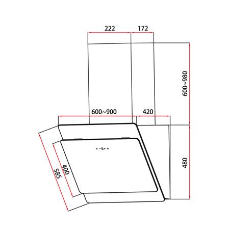 เครื่องดูดควันกระโจม TEKA DVS60AD 60 ซม._2