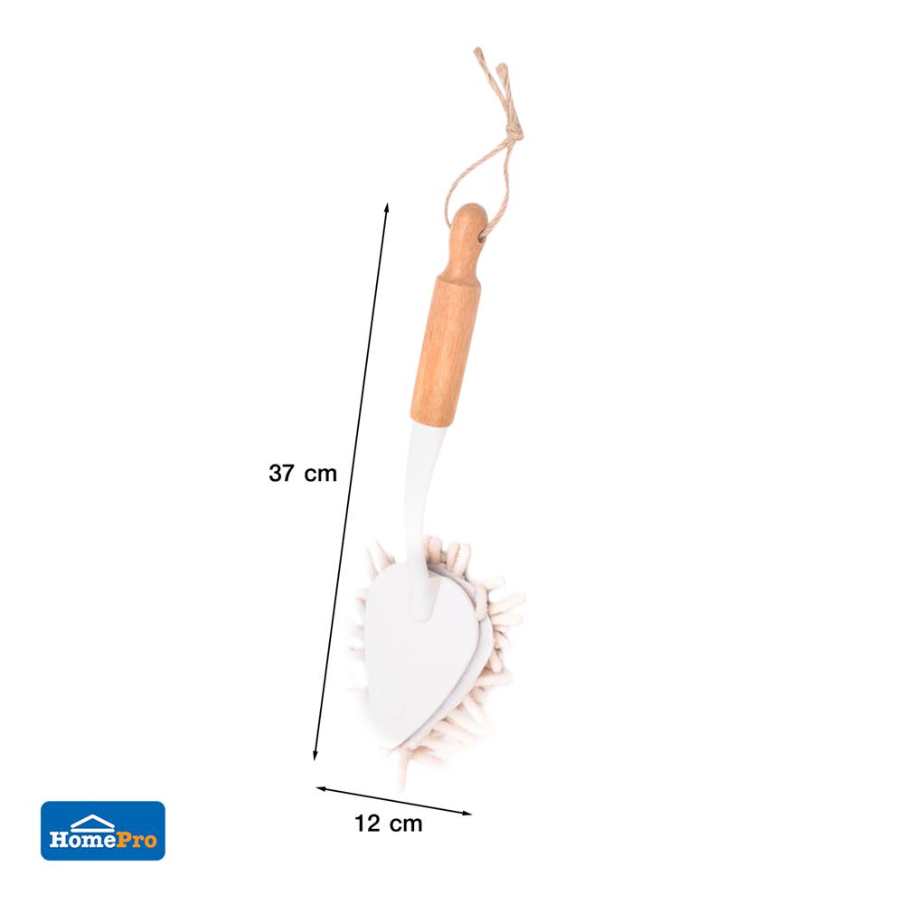 แปรงทำความสะอาดไมโครไฟเบอร์ ACCO MOKU สีขาว
