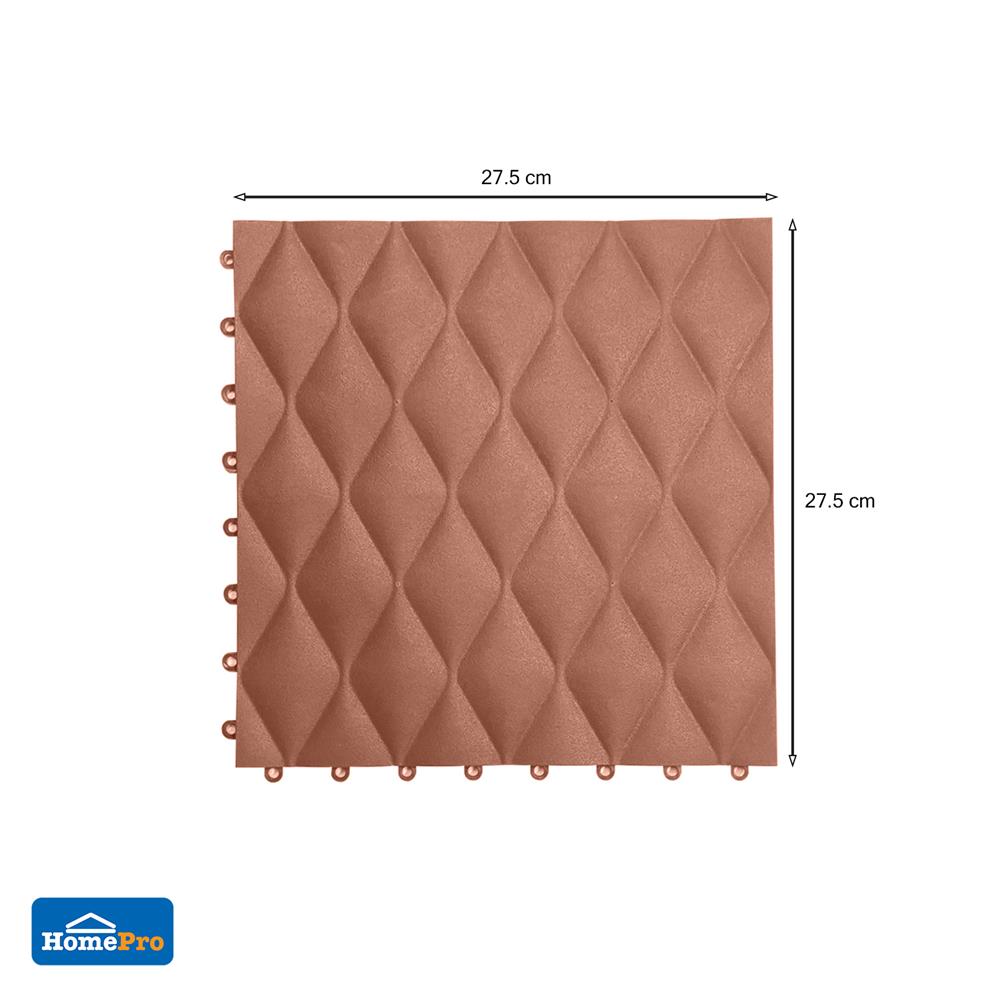แผ่นกันลื่น HOME LIVING STYLE ELLA 27.5X27.5 ซม. สีน้ำตาลเข้ม