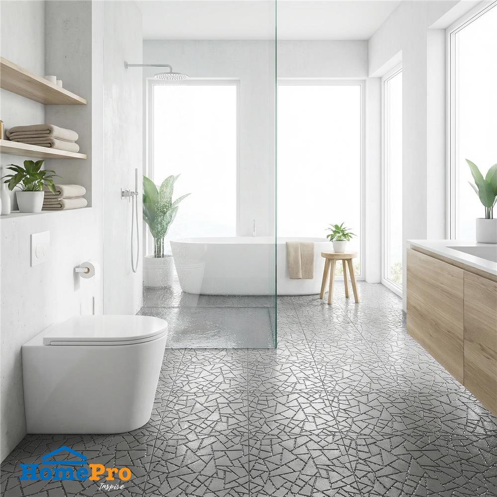 แผ่นกันลื่น HOME LIVING STYLE DIAMOND 27.5X27.5 ซม. สีเทา