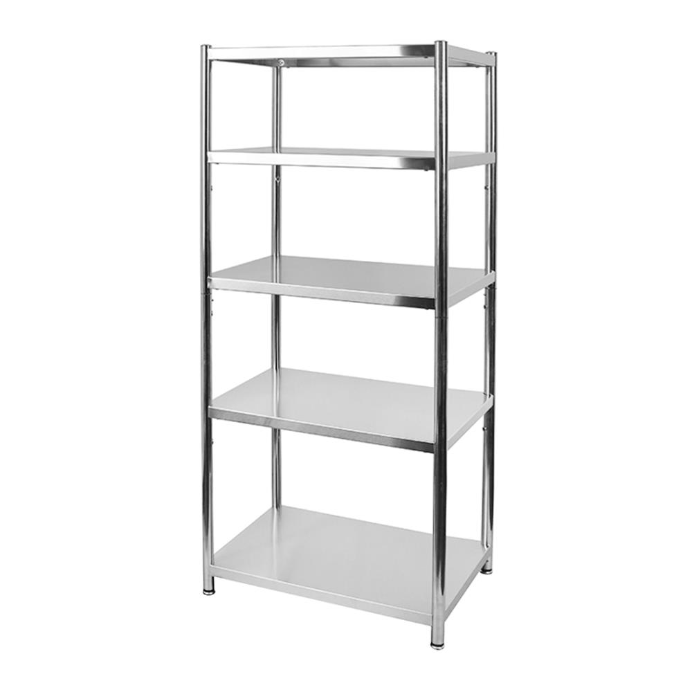 ชั้นวางของสเตนเลส 5 ชั้น STACKO SPACE 55x38x125 ซม. สีสเตนเลส