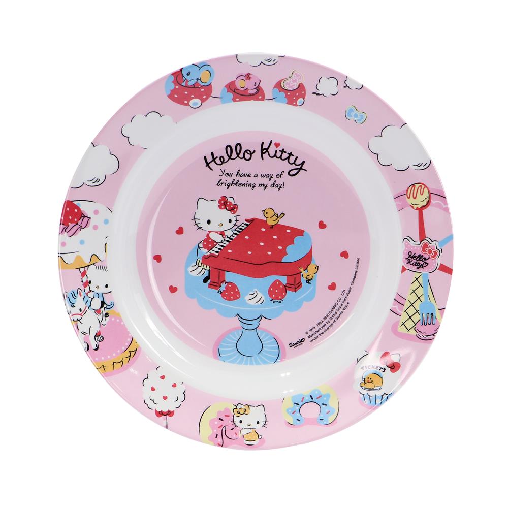 จานเมลามีนลึก 9 นิ้ว SUPERWARE KITTY MY DAY
