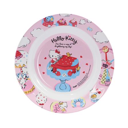จานเมลามีนลึก 9 นิ้ว SUPERWARE KITTY MY DAY_1