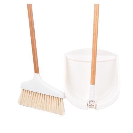 ชุดไม้กวาดพร้อมที่โกยผงพับได้ ACCO MOKU 8 นิ้ว สีขาว_2