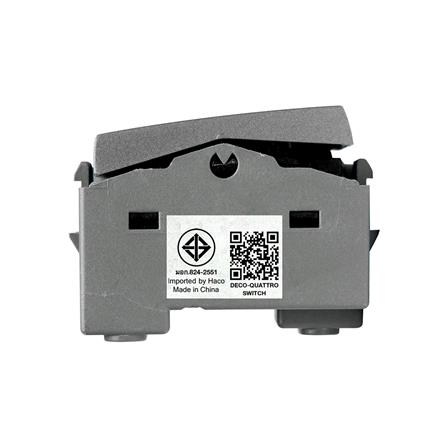 สวิตช์ 2 ทาง HACO 2 สวิตช์ W2512CA-2-MSB ขนาด 3 ช่อง สีแม็ทแกร_3