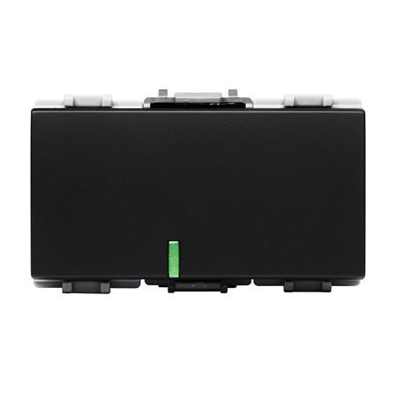 สวิตช์ 1 ทาง HACO W2511C-SBL ขนาด 3 ช่อง สีแม็ทดาร์ค