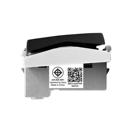 สวิตช์ 1 ทาง HACO W2511C-SBL ขนาด 3 ช่อง สีแม็ทดาร์ค_3