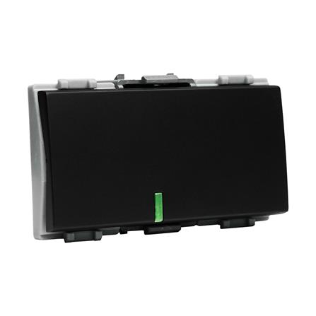 สวิตช์ 1 ทาง HACO W2511C-SBL ขนาด 3 ช่อง สีแม็ทดาร์ค_1