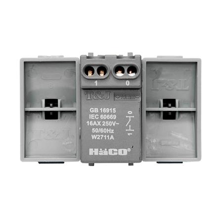 สวิตช์ 1 ทาง HACO W2511C-SBL ขนาด 3 ช่อง สีแม็ทดาร์ค_2