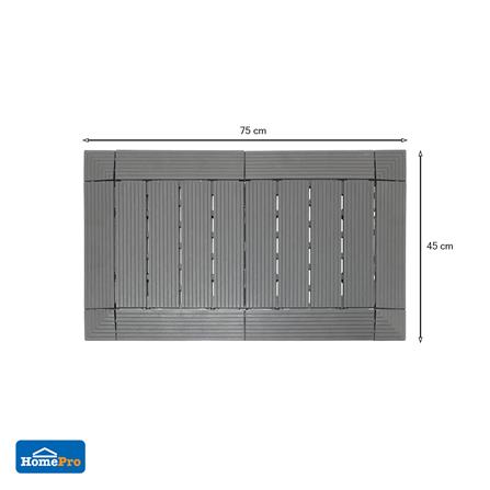 แผ่นกันลื่น HOME LIVING STYLE SHUTTER 45x75 ซม. สีเทา_5