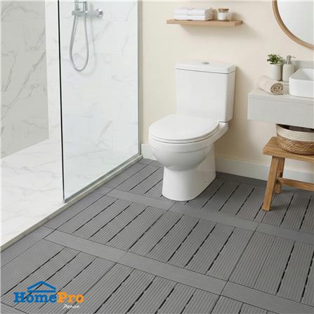 แผ่นกันลื่น HOME LIVING STYLE SHUTTER 45x75 ซม. สีเทา_3