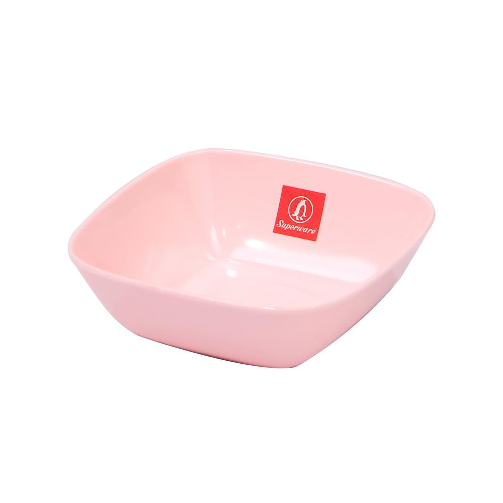 ชามเมลามีนเหลี่ยม 4.5 นิ้ว SUPERWARE PINK BOWL