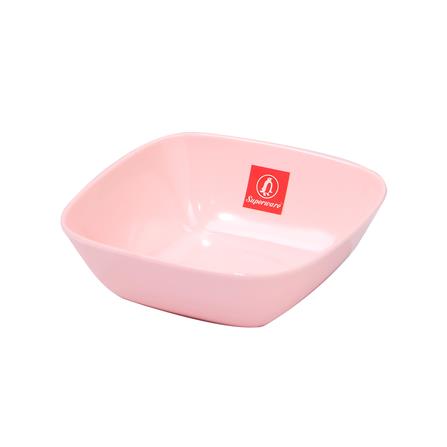 ชามเมลามีนเหลี่ยม 4.5 นิ้ว SUPERWARE PINK BOWL_0