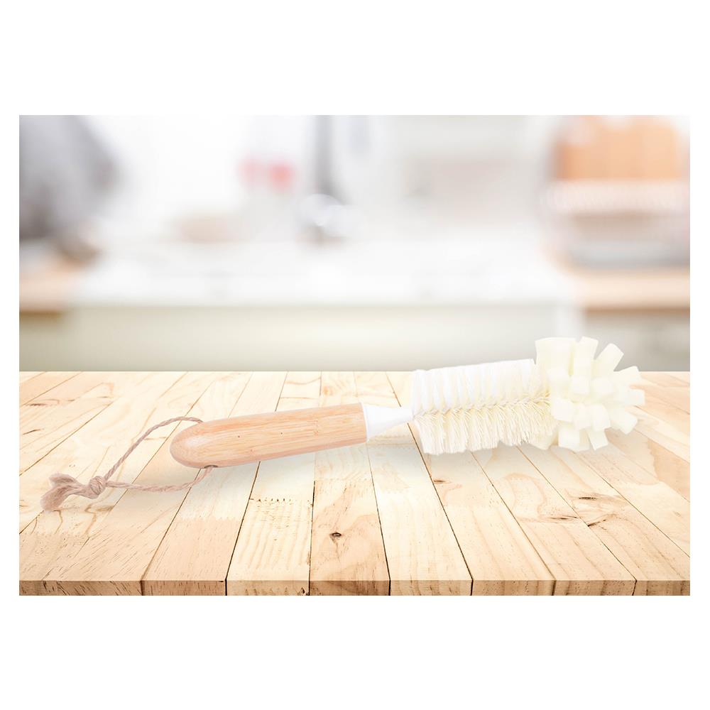 แปรงทำความสะอาดขวดและแก้ว ACCO MOKU สีขาว