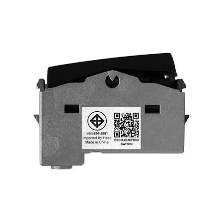 สวิตช์ 2 ทาง HACO 2 สวิตช์ W2512CA-2-SBL ขนาด 3 ช่อง สีแม็ทดาร์ค_3