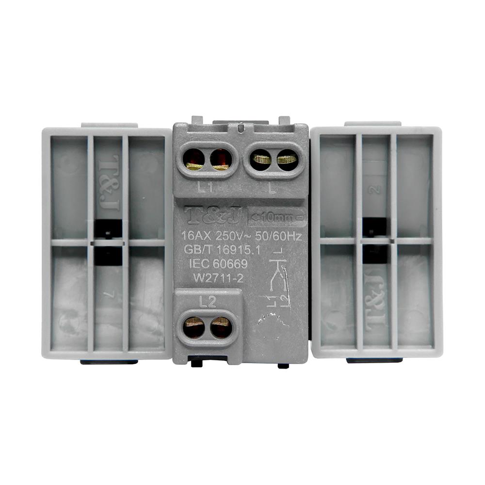 สวิตช์ 2 ทาง HACO W2511CA-2-STขนาด 3 ช่อง สีแม็ทแบล็ค