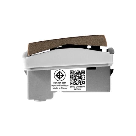 สวิตช์ 2 ทาง HACO W2511CA-2-STขนาด 3 ช่อง สีแม็ทแบล็ค_4