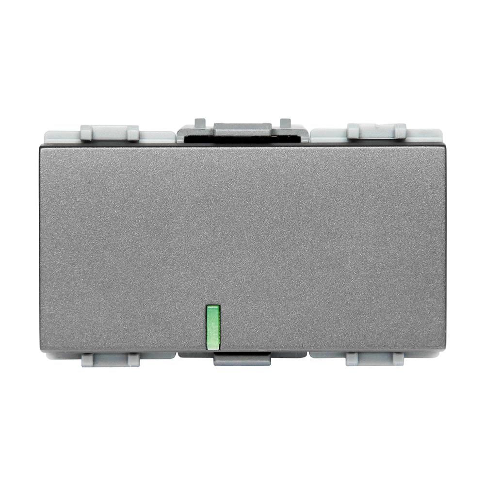 สวิตช์ 1 ทาง HACO W2511C-MSB ขนาด 3 ช่อง สีแม็ทแกร