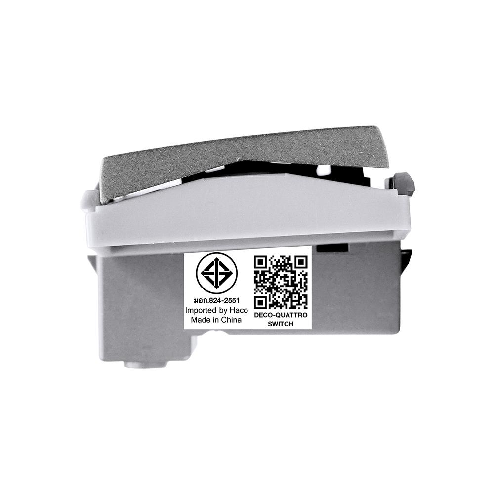 สวิตช์ 1 ทาง HACO W2511C-MSB ขนาด 3 ช่อง สีแม็ทแกร