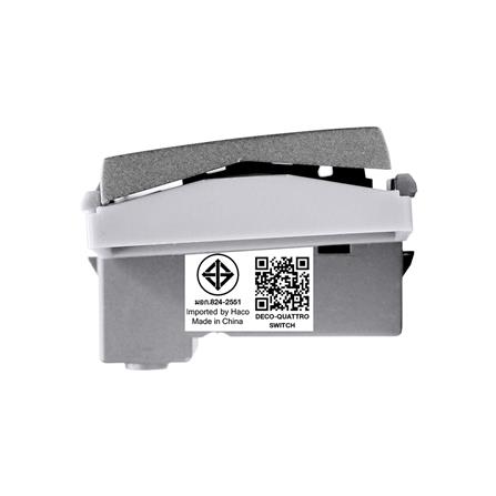 สวิตช์ 1 ทาง HACO W2511C-MSB ขนาด 3 ช่อง สีแม็ทแกร_4