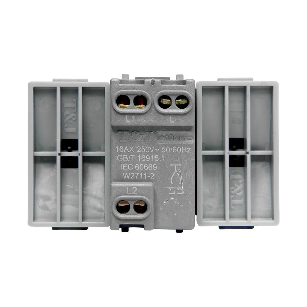 สวิตช์ 2 ทาง HACO W2511CA-2-MSB ขนาด 3 ช่อง สีแม็ทแกร